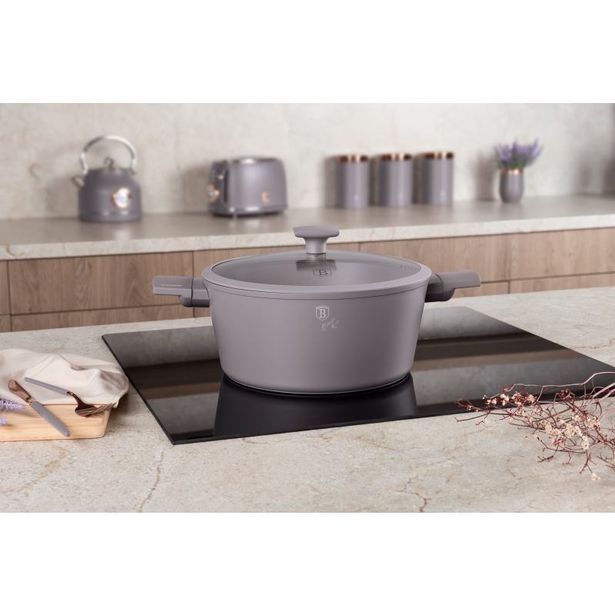 BERLINGERHAUS Kastrol s titanovým povrchem a poklicí 28 cm Taupe Collection BH-8102