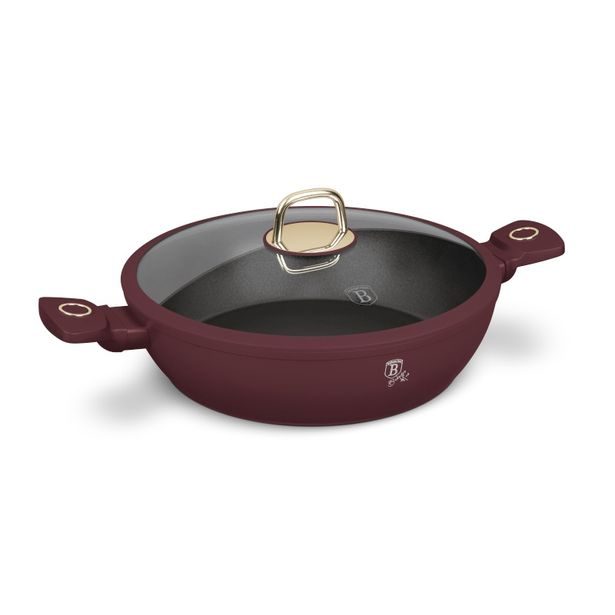 BERLINGERHAUS Kastrol s titanovým povrchem a poklicí 30 cm Leonardo Collection BH-8039