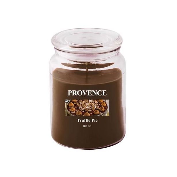 Provence SVÍČKA VE SKLE S VÍČKEM 510G, LANÝŽOVÝ KOLÁČ_hamashop