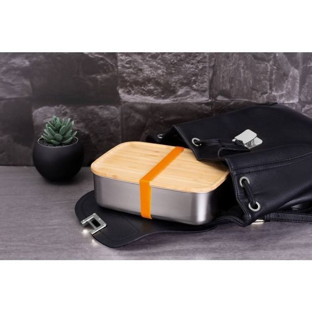 BERLINGERHAUS Svačinový box s bambusovým víkem, nerezová ocel BH-7207