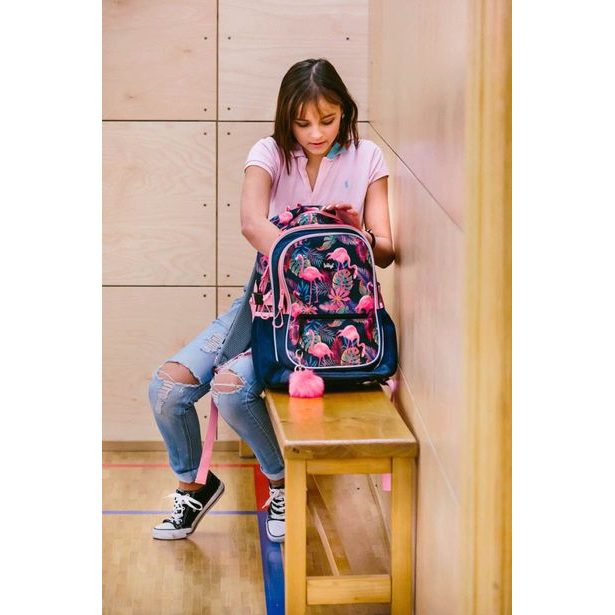 BAAGL Školní batoh Flamingo Baagl