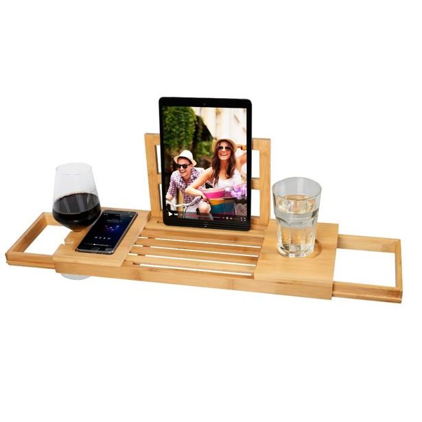 EDCO Podnos na vanu nastavitelný bambus ED-217830