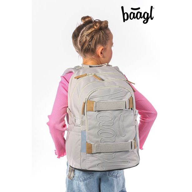 BAAGL SET 3 Skate Mist: batoh, penál, sportovní taška