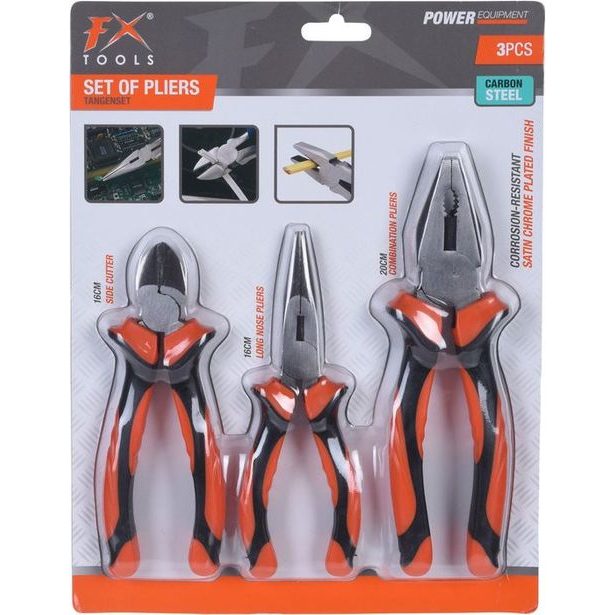 kleště-sada 3ks, štíp., kombi, špič.