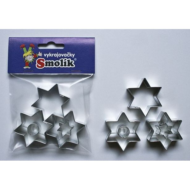vykr. 0798 Hvězdy se středem, sada-3ks