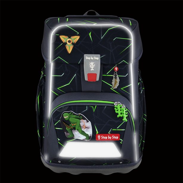 Školní aktovka Step by Step GIANT, Ninja Kimo - 5 dílný set, AGR certifikát