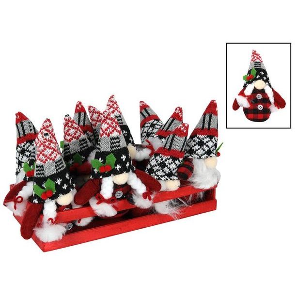 HIT DEKORACE VÁNOČNÍ SKŘÍTEK 15CM DŘEVĚNÝ STOJAN 2ASS_hamashop