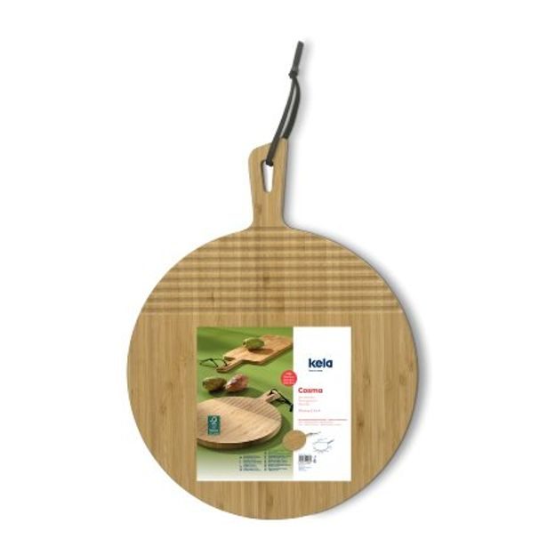 KELA Servírovací prkénko Cosma bambus světle hnědá 42.02.0cm 32.0cm KL-12435
