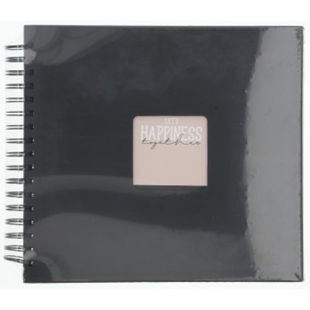 Hama album klasické spirálové FINE ART 28x24 cm, 50 stran, nová černá, černé listy