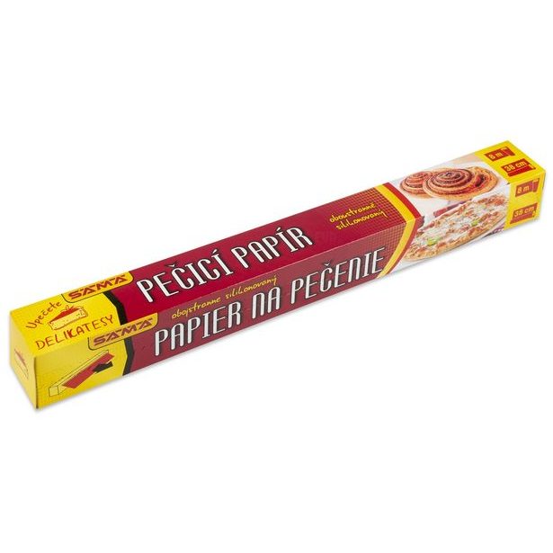 papír pečící 38cm x 8m do 220°C, 40g/m2, krab.