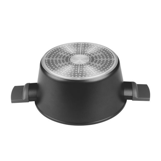 BERLINGERHAUS Kastrol s titanovým povrchem a poklicí 24 cm Antracit Collection BH-8131