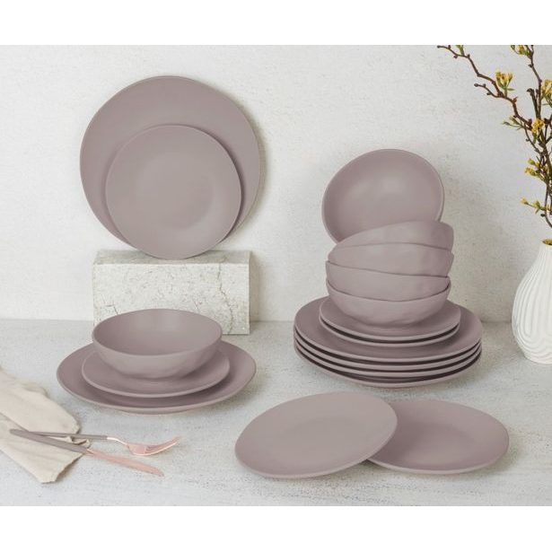 BERLINGERHAUS Jídelní sada talířů 18 ks Taupe Collection BH-10023