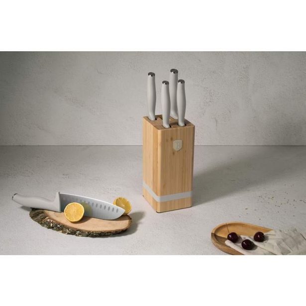 BERLINGERHAUS Sada nožů se stojanem BAMBOO 6 ks Sahara Collection BH-2973