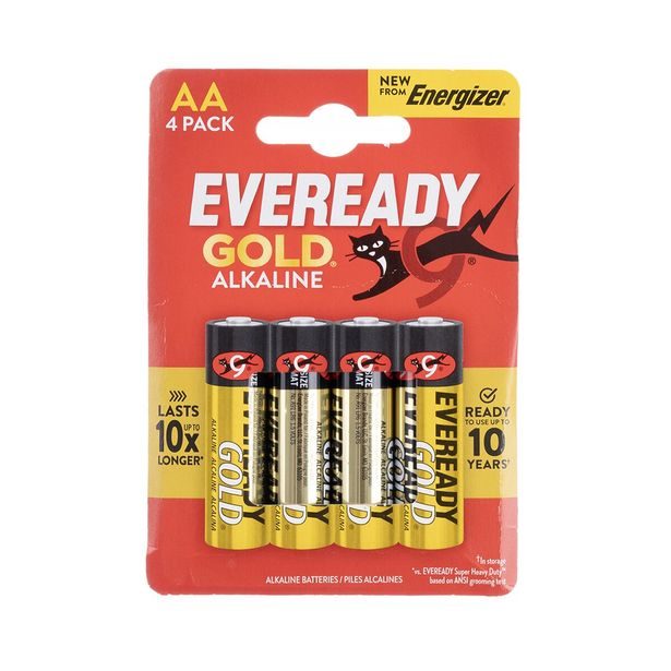 Alkalické tužkové baterie AA 1,5 V 4 ks