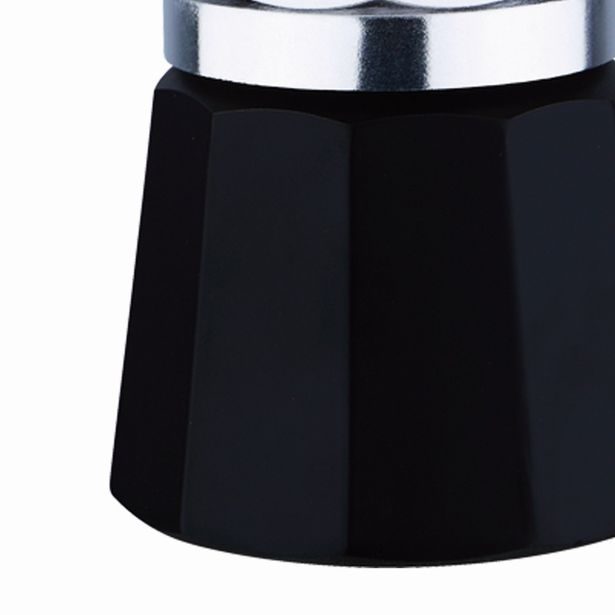 RENBERG Konvice na espresso 6 šálků černá/stříbrná RB-3201