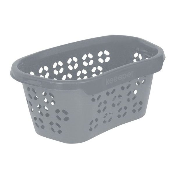 koš 30,5l na čisté pr., ANTON, sev.šedý, 57x38x26cm