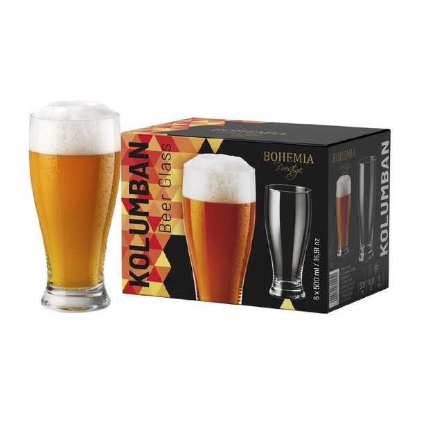 sklen. 500ml, 6ks, BOHEMIA PR. KOLUMBAN, pivo