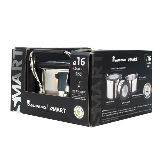 MASTERPRO Hrnec s víkem SMART 16 cm nerez BGEU-3777
