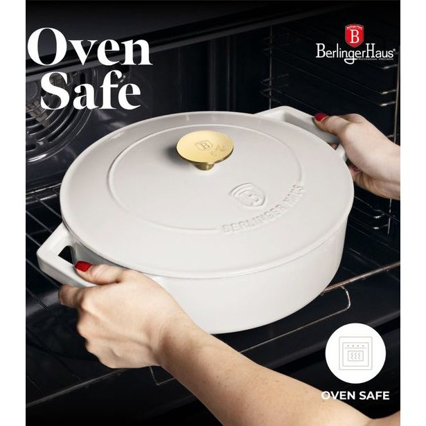BERLINGERHAUS Pekáč litinový s poklicí 26 cm Sahara Collection BH-6530