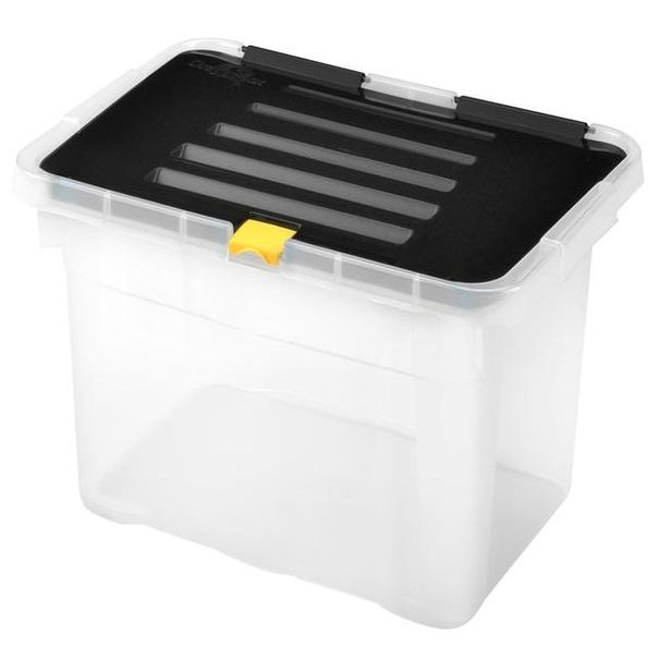 heidrun BOX ÚLOŽNÝ S VÍKEM 9L, PLAST, 30X23X20 CM_hamashop
