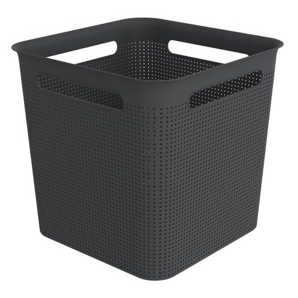 koš víceúč. 18,0l černý BRISEN, 29,1x29,1x28,1cm, plast