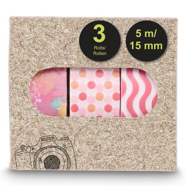 Hama lepící pásky pro kreativní tvorbu II, různé motivy, balení 15 setů (cena je uvedena za 1 set)