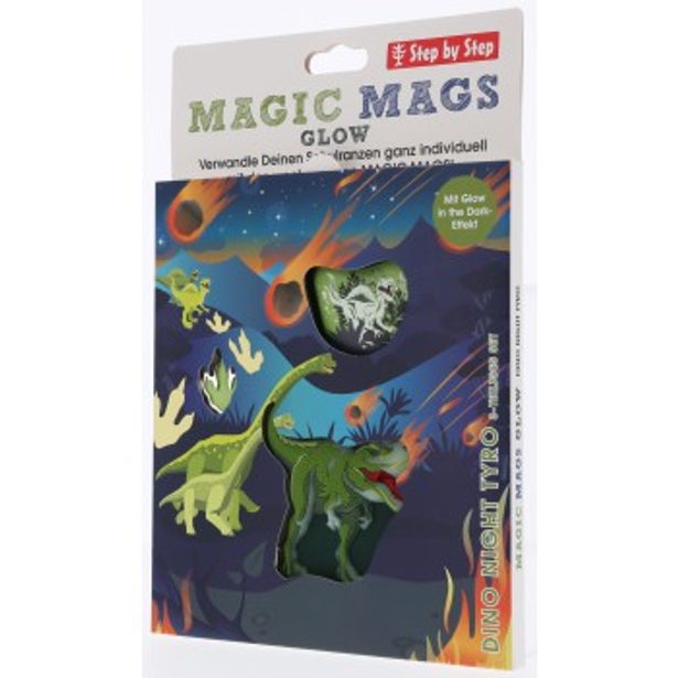 Doplňková sada obrázků MAGIC MAGS Noční Dino Tyro k aktovkám GRADE, SPACE, CLOUD, 2v1 a KID