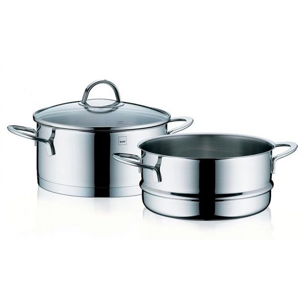 KELA Hrnec napařovací s poklicí nerez CAILIN 20 cm KL-10994