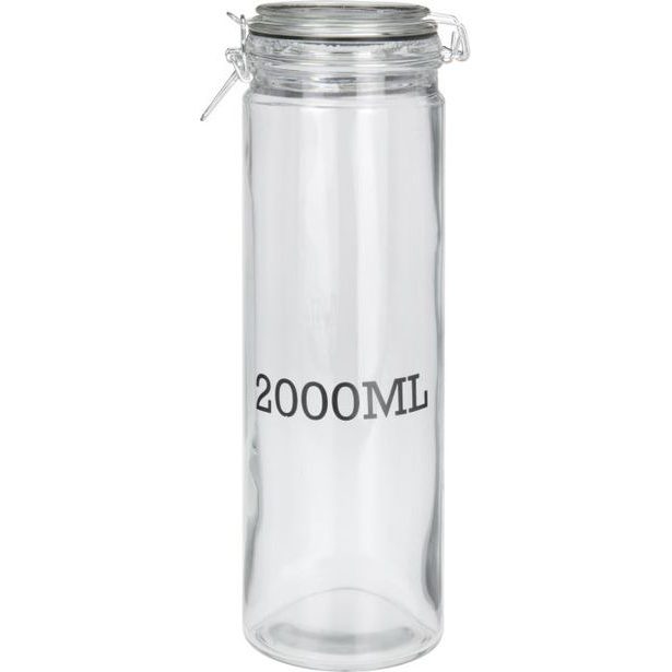 dóza 2,00l d10x32cm, 2000ML, patentní, sklo