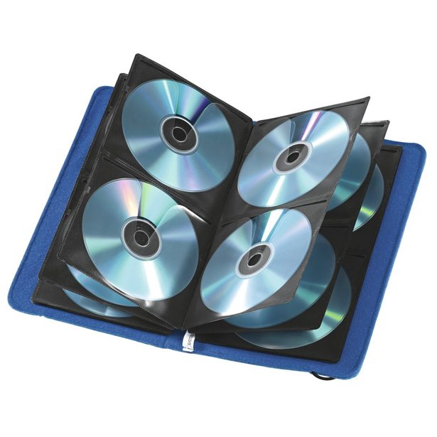Hama Felt, pouzdro pro 48 CD/DVD/Blu-ray disků, filcové, modré