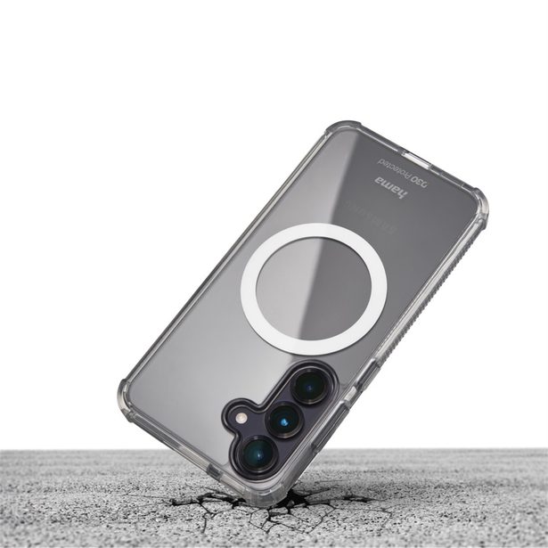 Hama Extreme Protect, kryt pro Samsung Galaxy S25 FE, magnetický, D3O®, nežloutne, průhledný