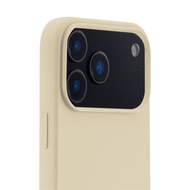 Hama Fantastic Feel, kryt pro Apple iPhone 17 Pro, hebký povrch, béžový