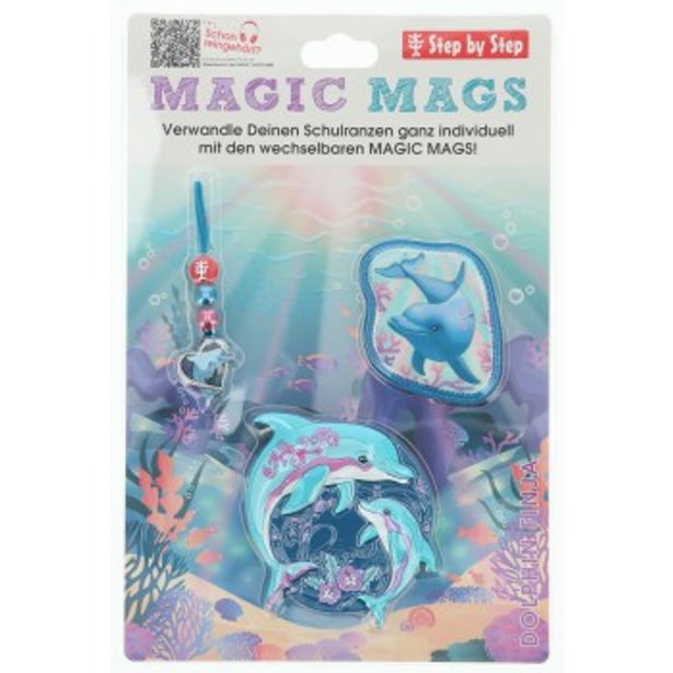 Doplňková sada obrázků MAGIC MAGS, Dolphin Finja, pro aktovky a batohy Step by Step