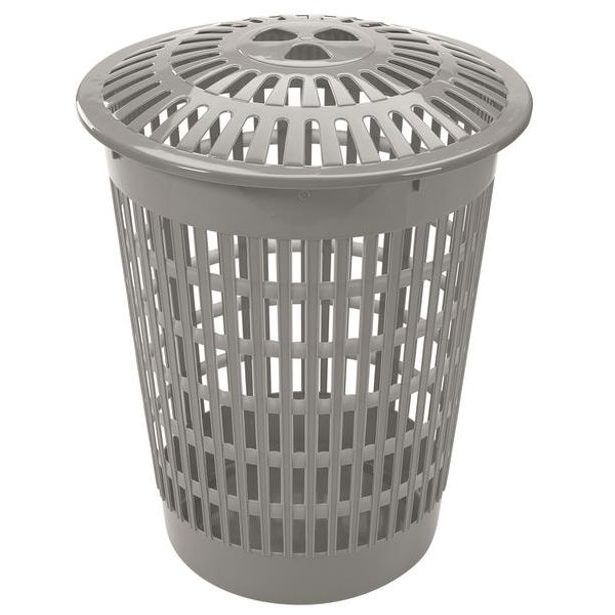 heidrun KOŠ NA ŠPINAVÉ PRÁDLO KULATÝ 60L,46X58CM, PLAST_hamashop