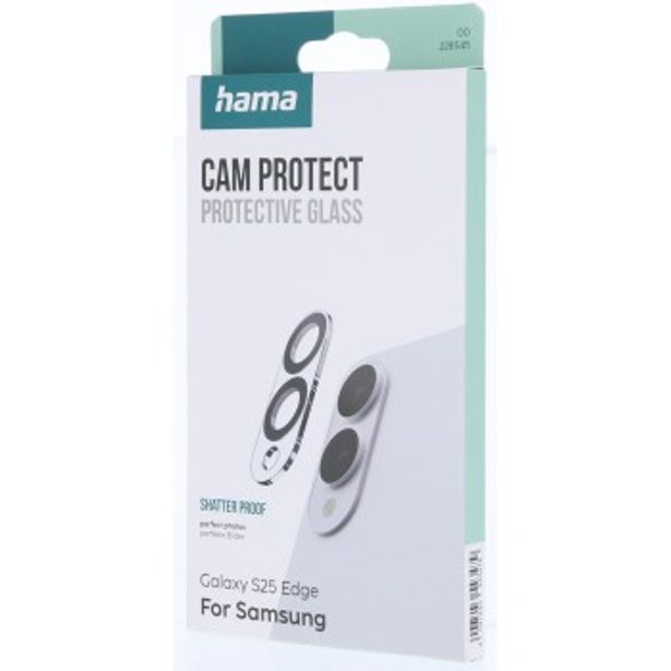Hama Cam Protect, ochranné sklo fotoaparátu pro Samsung Galaxy S25 Edge, průhledné