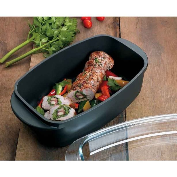 KELA Pekáč obdélníkový s poklicí 32 cm KERROS KL-15152