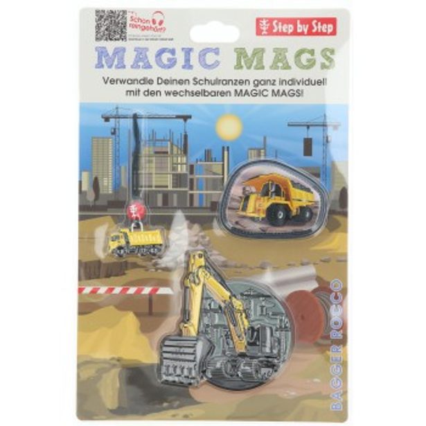 Doplňková sada obrázků MAGIC MAGS, Bagger Rocco, pro aktovky a batohy Step by Step
