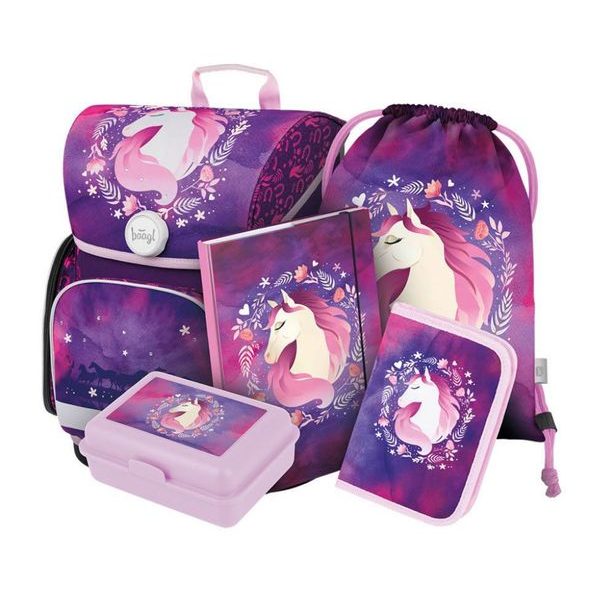 BAAGL SET 5 Ergo Kůň: aktovka, penál, sáček, desky, box