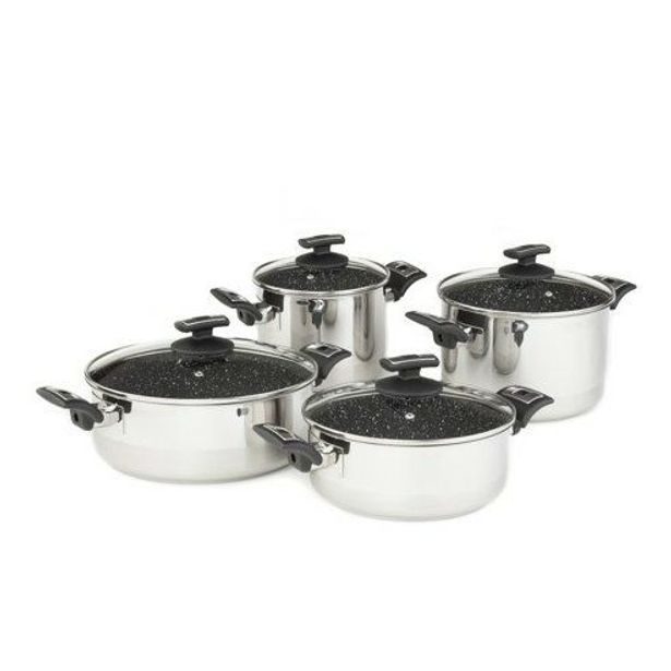 sada nádobí 8-díl. CERAMMAX pro comfort černý granit