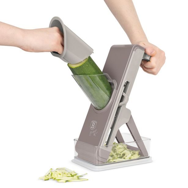 BERLINGERHAUS Struhadlo na zeleninu s nádobou 4v1 Taupe Collection BH-8798