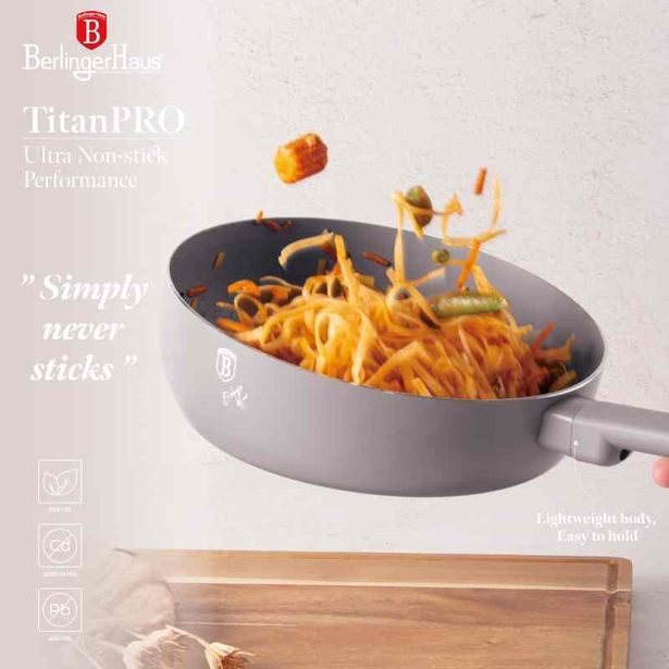 BERLINGERHAUS Pánev prohazovací s titanovým povrchem 26 cm Taupe Collection BH-8089