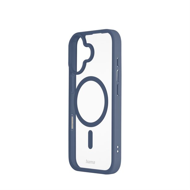 Hama Frame Protect, kryt pro Apple iPhone 17, magnetický, průhledný/modrý