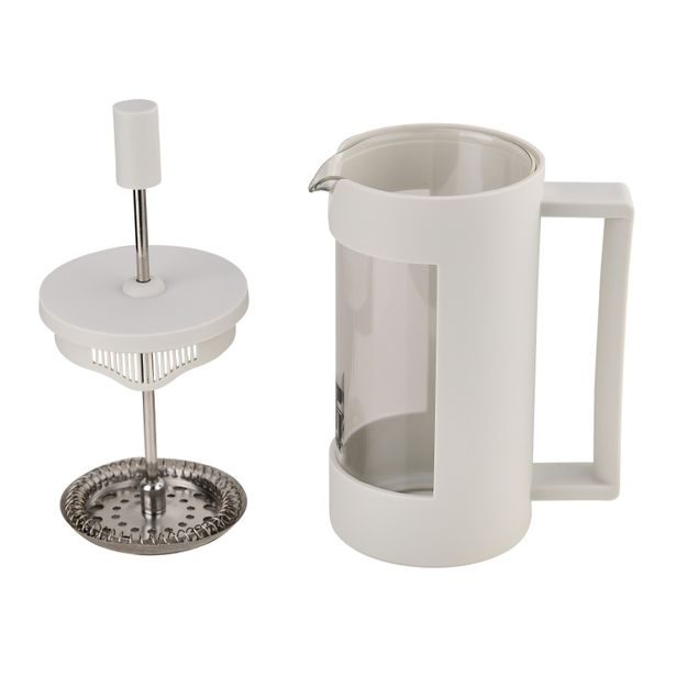 BERGNER Konvice na čaj a kávu LINES French Press 350 ml bílá BG-38360-GY