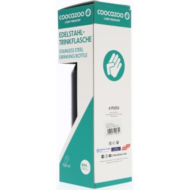 Lahev na pití z nerez oceli coocazoo 0,75 l, černá