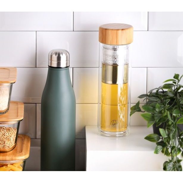 BERGNER Lahev skleněná přenosná se sítkem 350 ml BG-20135-MM