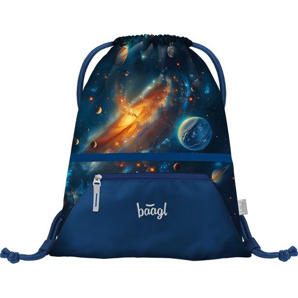 BAAGL SET 5 AIRY Vesmír: batoh, penál, sáček, zástěra, peněženka