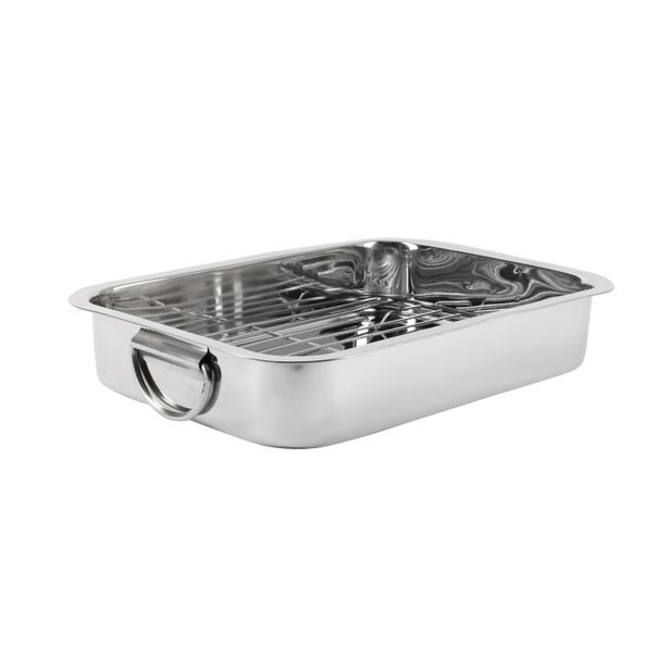 RENBERG Pekáč s mřížkou PRESTO 37x26,5x6,3 cm nerez BGEU-5577