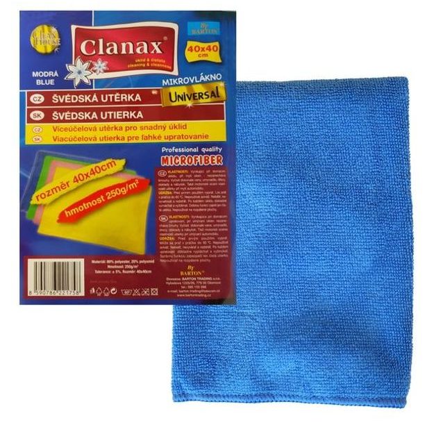 utěrka 1ks švédská 250g 40x40cm, mikrovlákno, UNIVERSAL