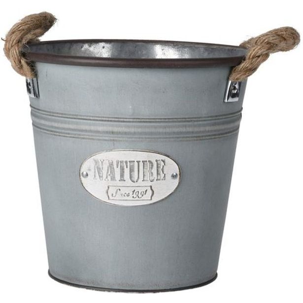 květináč d21,5x20cm, dekor., zink.