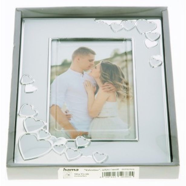 Hama portrétový rámeček VALENTINE, 10x15 cm, bílá